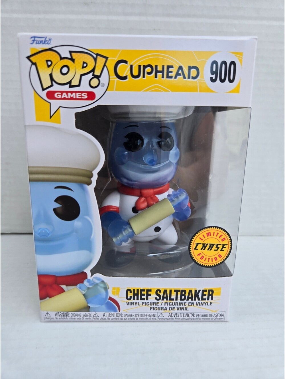 Funko Pop! Games Cuphead Chef Saltbaker Vinyl Figure #900 Limited Chase Edition